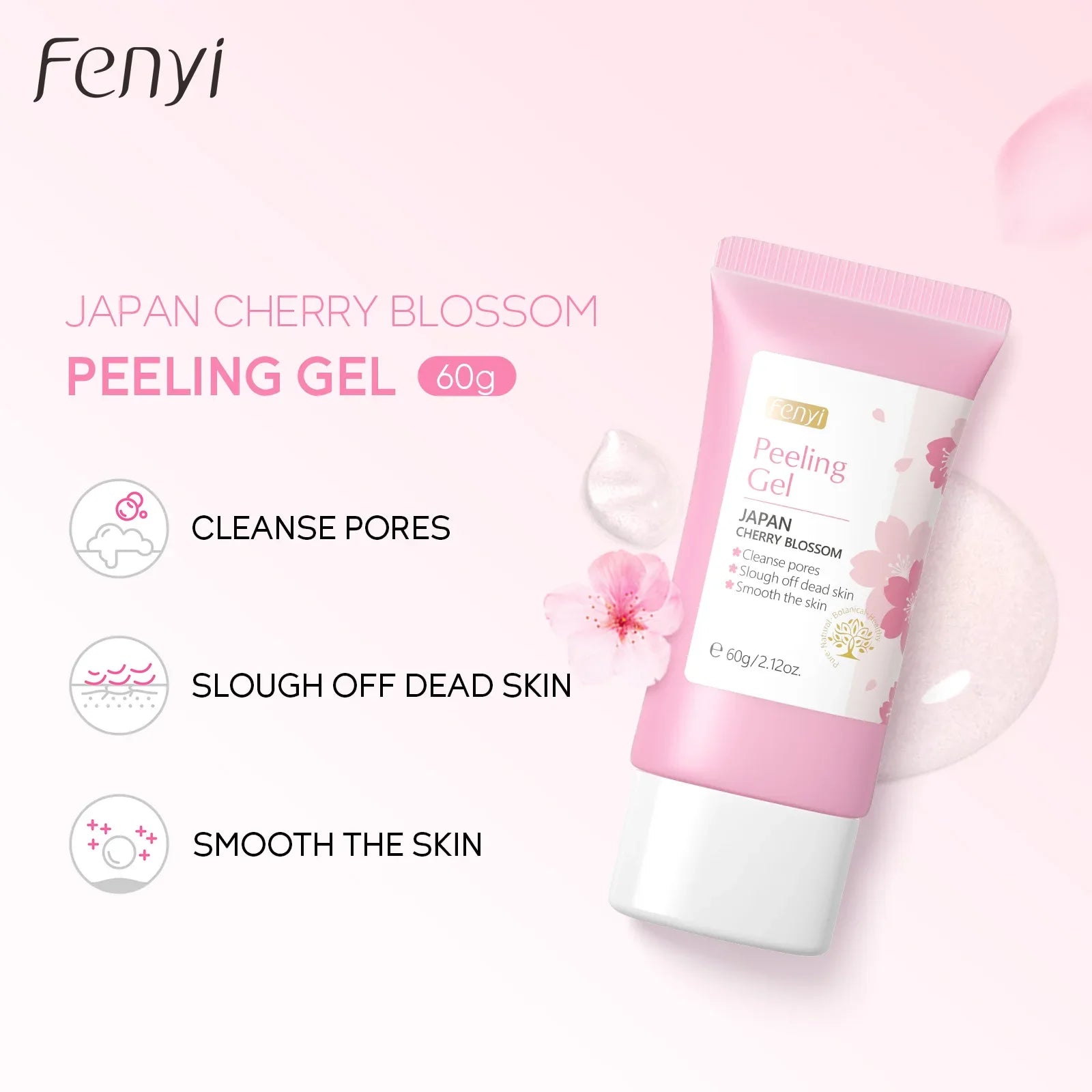 Sakura Deep Cleaning Exfoliating Face Gel 60g