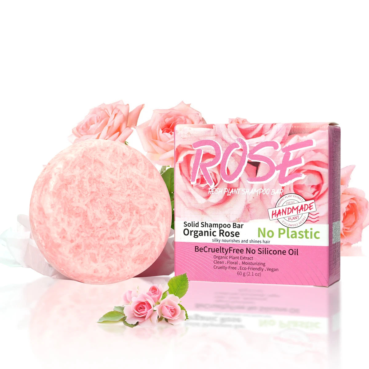 Pink Rose Essential Oil Shampoo Soap