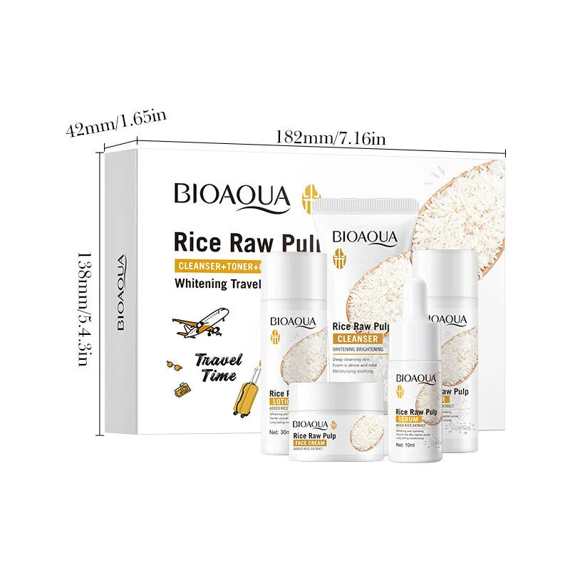 BIOAQUA Rice Brightening Hydrating Skincare Set