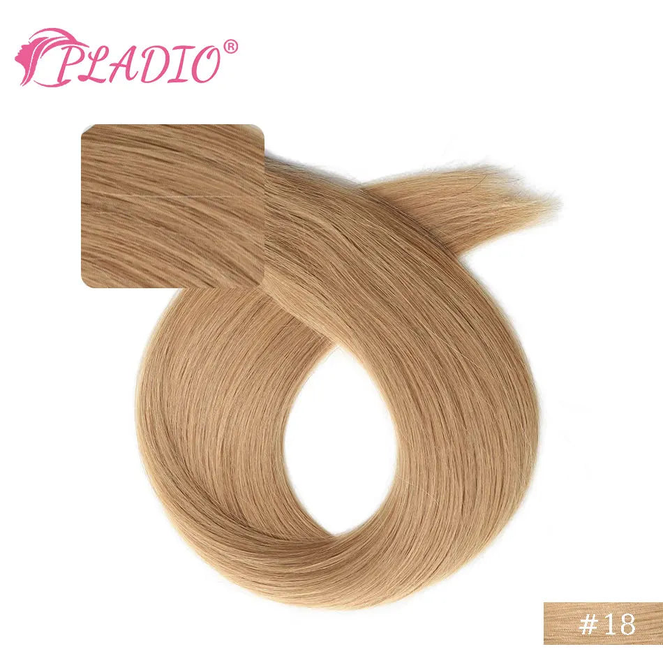 PLADIO I Tip Echthaar Extensions Keratinkapsel 12-26 Zoll