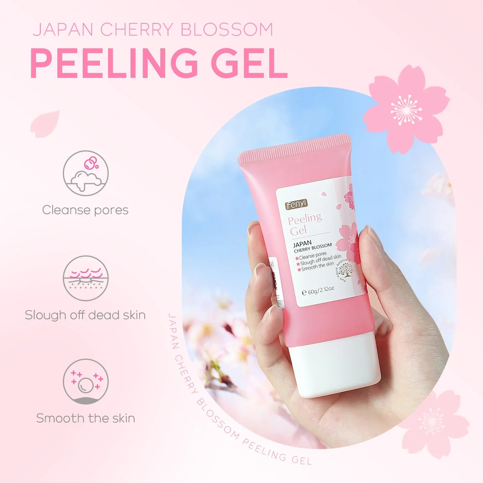 Sakura Deep Cleaning Exfoliating Face Gel 60g