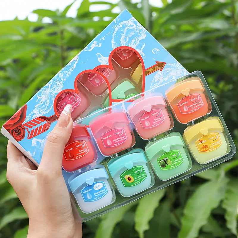4/6/8pc Plant-Based Moisturizing Lip Balm Set
