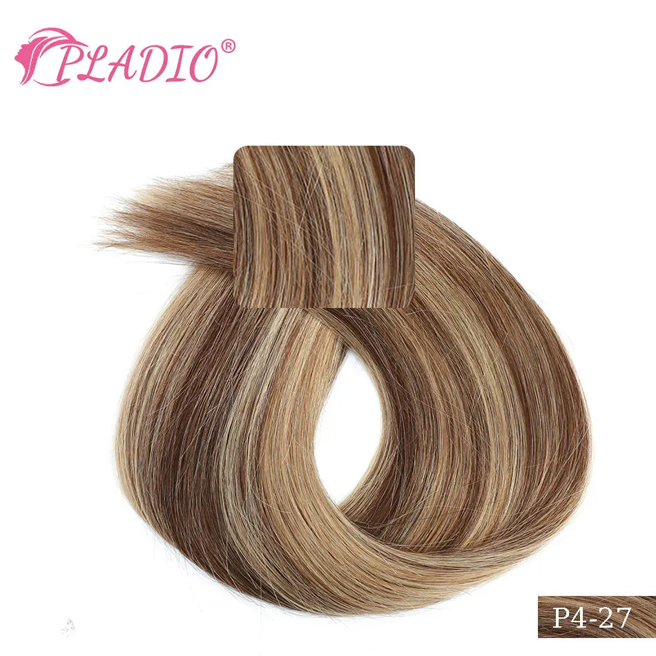 PLADIO I Tip Echthaar Extensions Keratinkapsel 12-26 Zoll