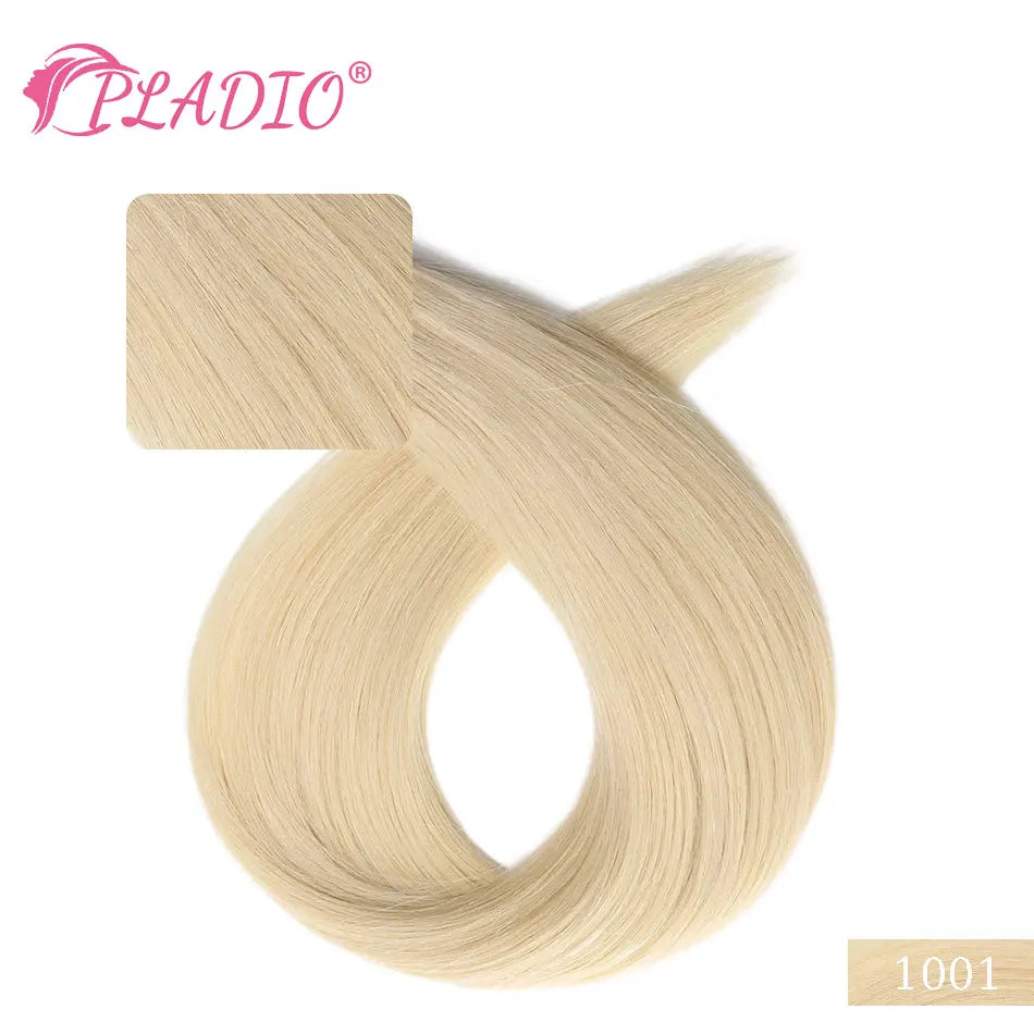 PLADIO I Tip Echthaar Extensions Keratinkapsel 12-26 Zoll