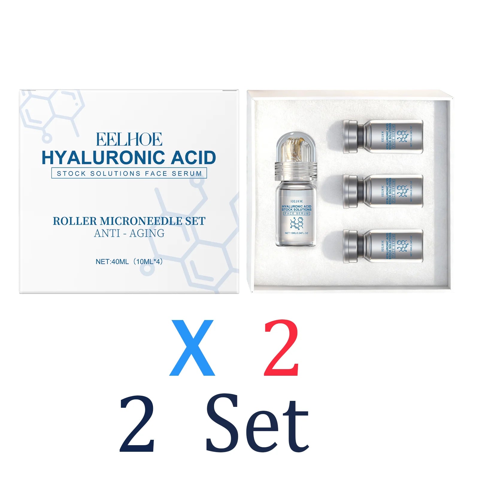Niacinamide Microneedle Serum Kit with 0.25mm Roller