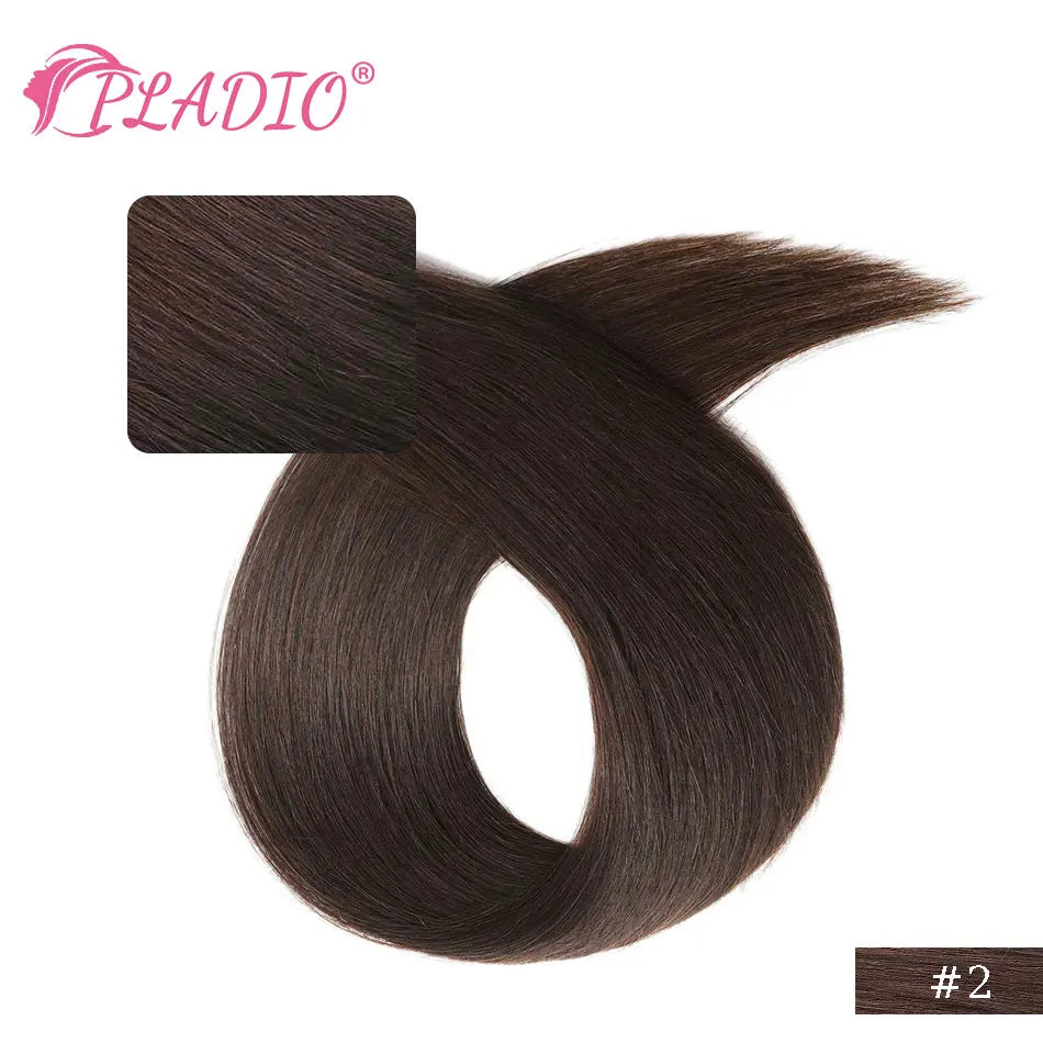 PLADIO I Tip Echthaar Extensions Keratinkapsel 12-26 Zoll