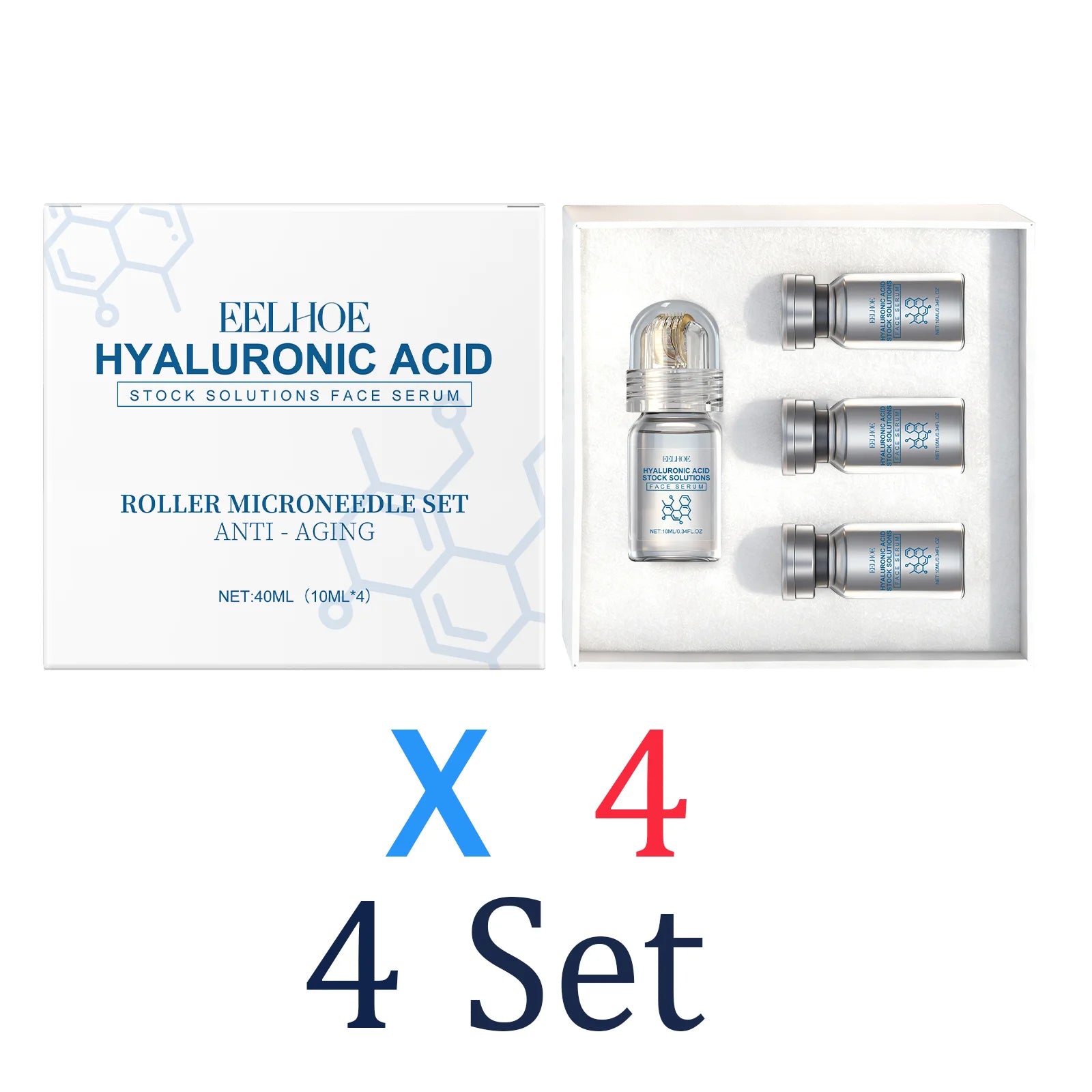Niacinamide Microneedle Serum Kit with 0.25mm Roller