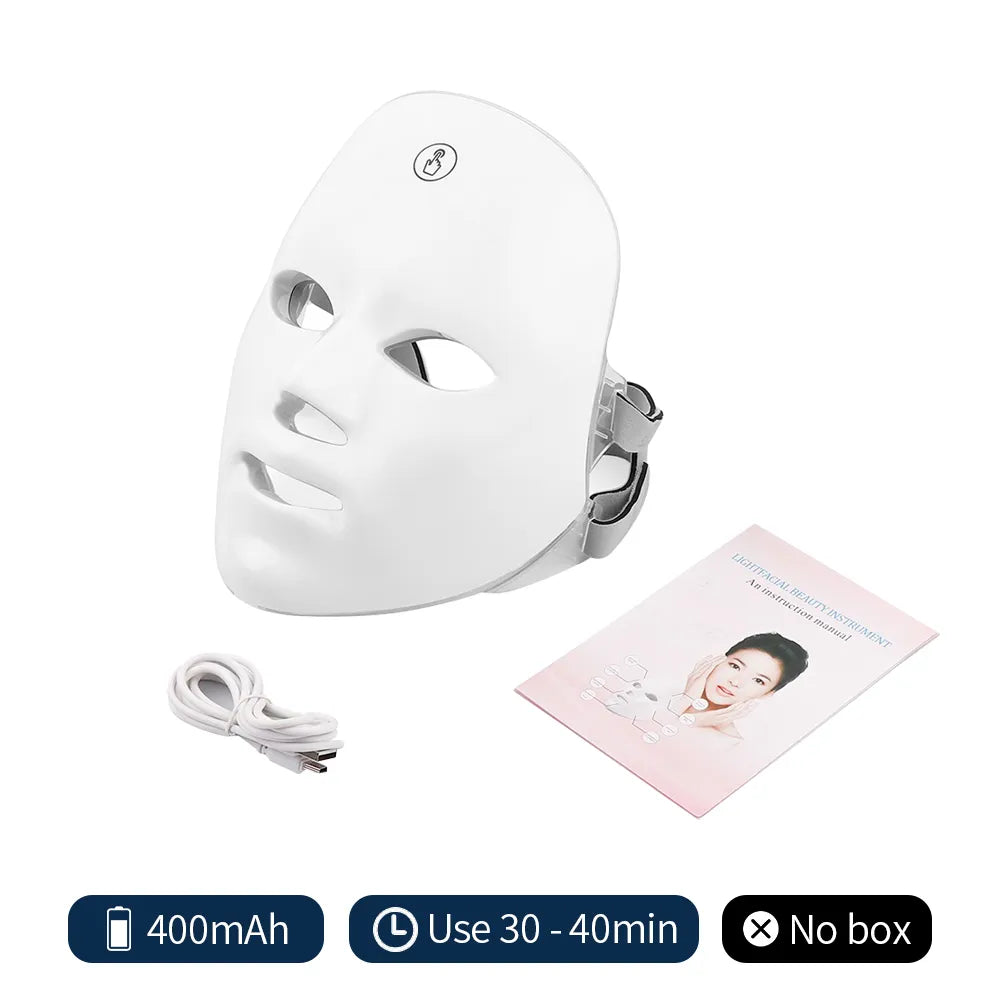 Rechargeable 7-Color LED Photon Face Mask