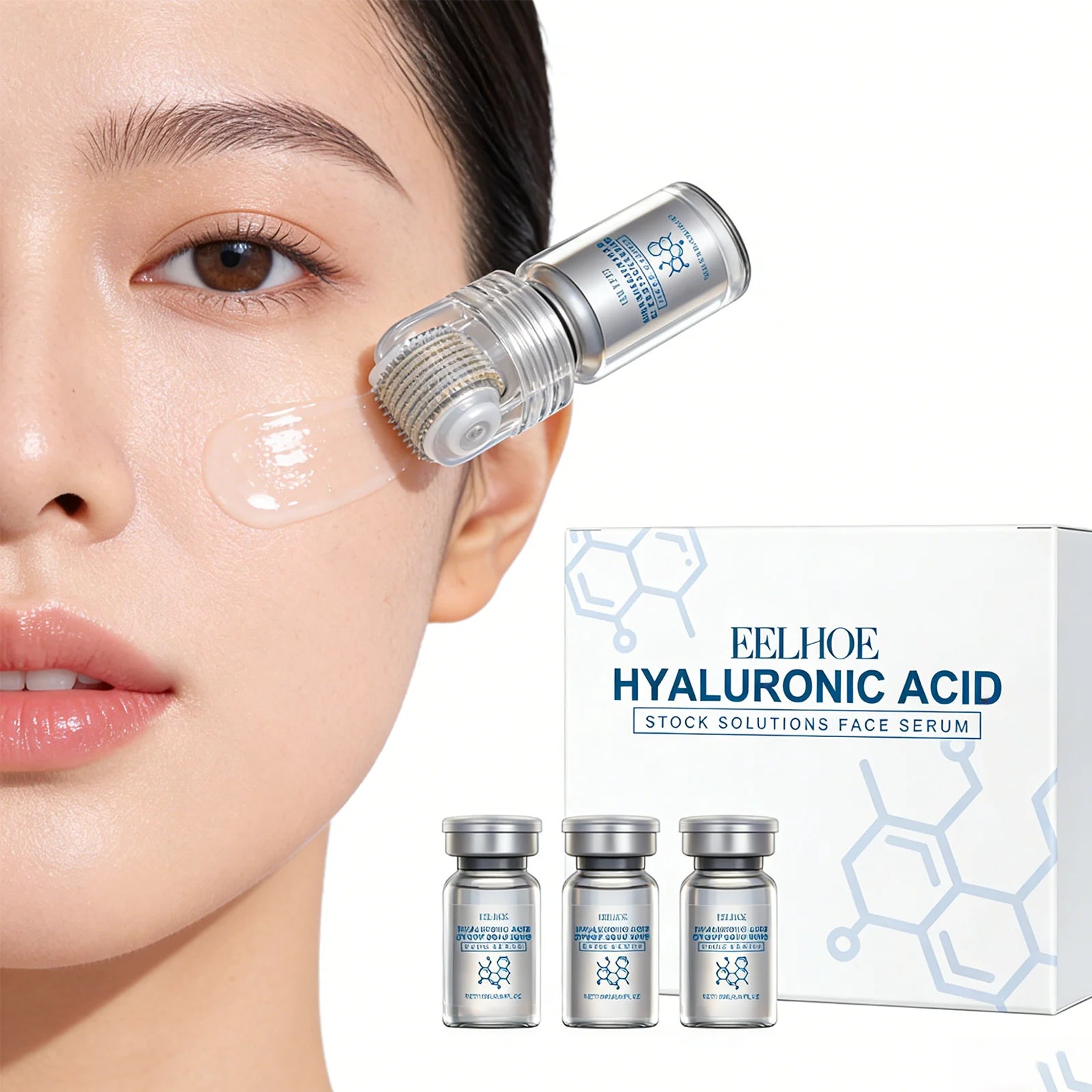 Niacinamide Microneedle Serum Kit with 0.25mm Roller