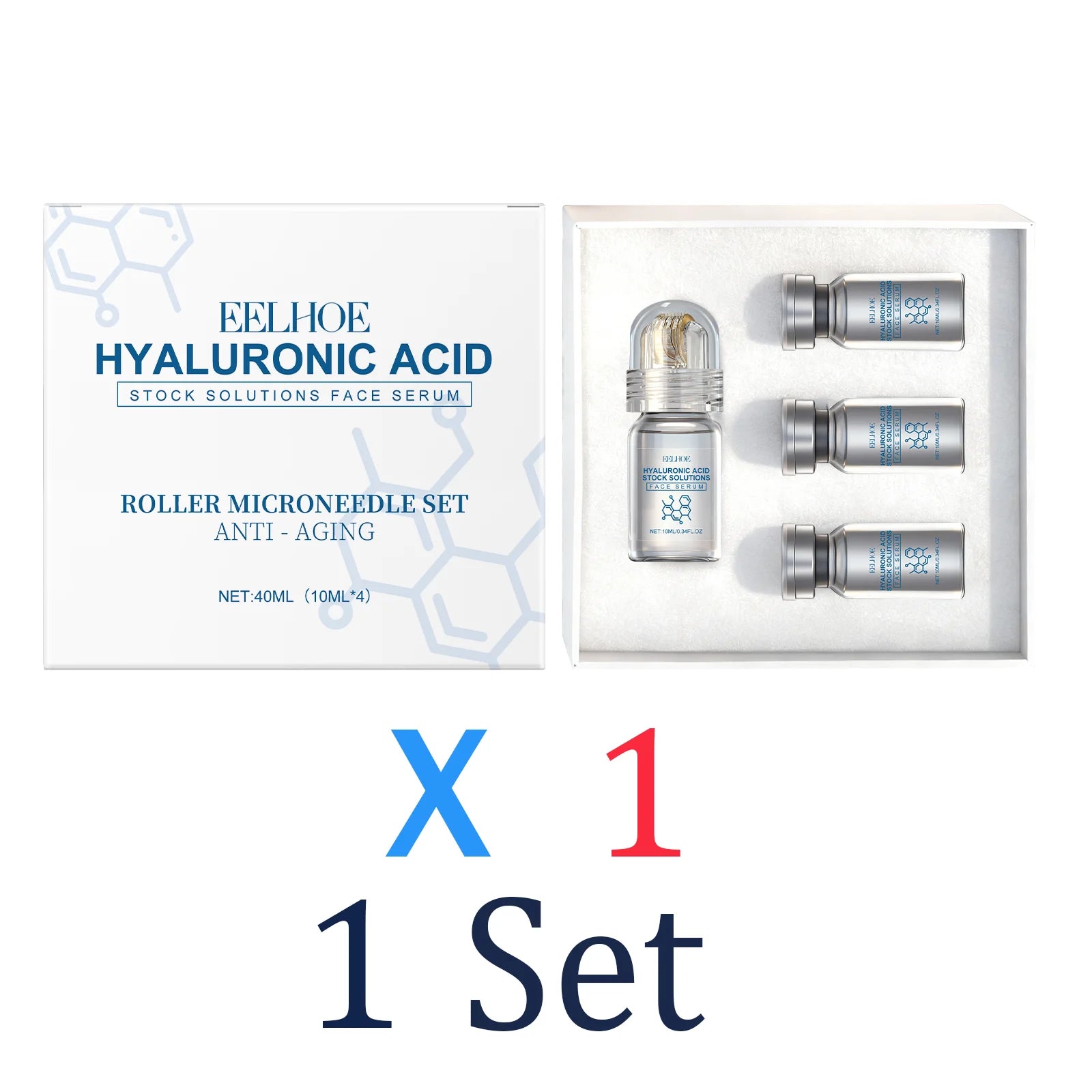 Niacinamide Microneedle Serum Kit with 0.25mm Roller