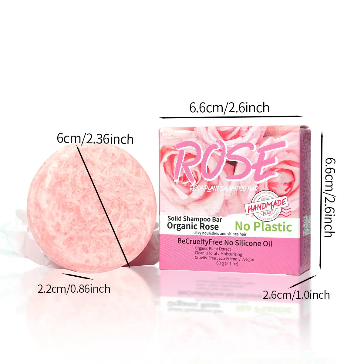 Pink Rose Essential Oil Shampoo Soap