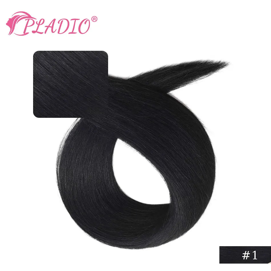 PLADIO I Tip Echthaar Extensions Keratinkapsel 12-26 Zoll