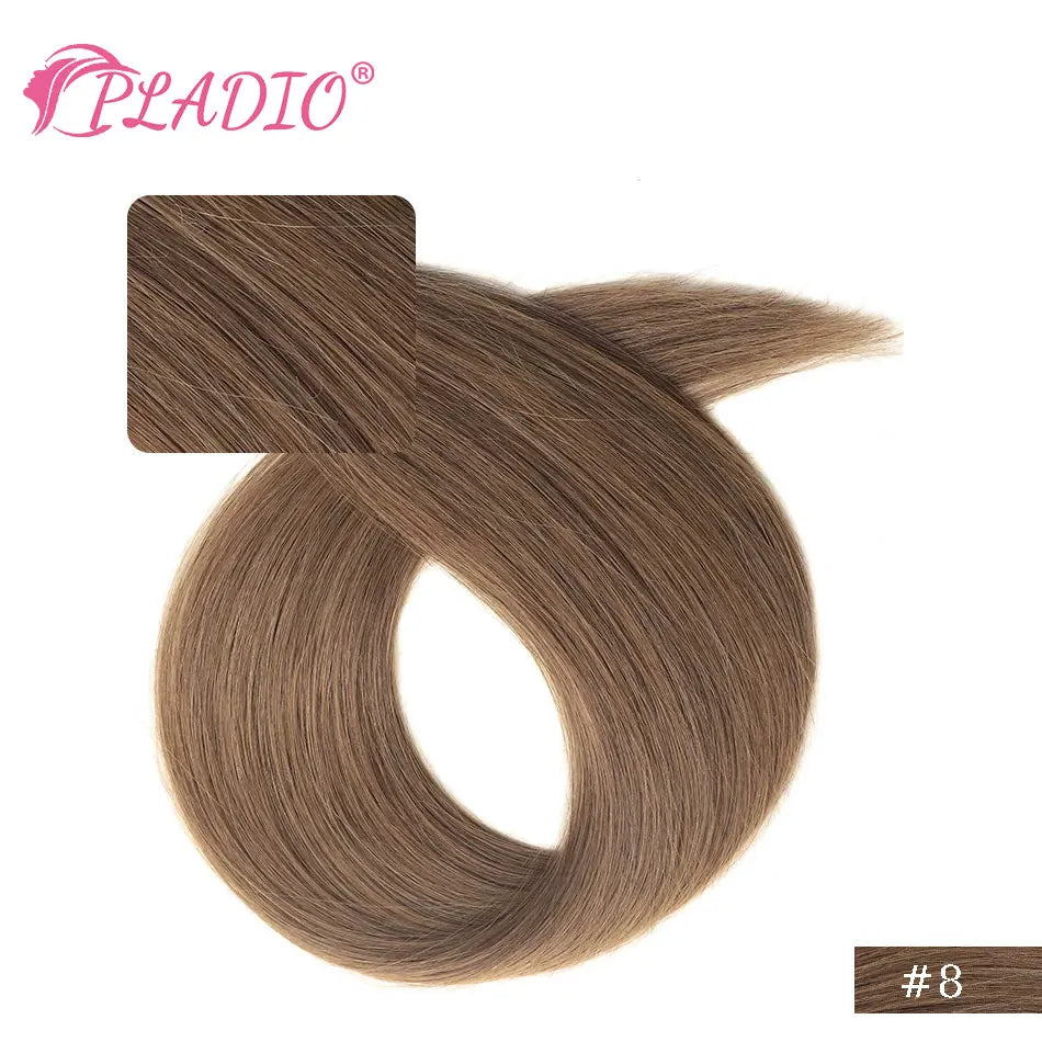 PLADIO I Tip Echthaar Extensions Keratinkapsel 12-26 Zoll