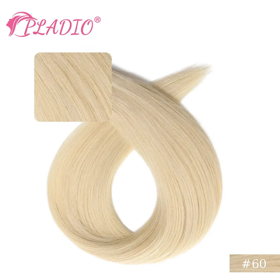 PLADIO I Tip Echthaar Extensions Keratinkapsel 12-26 Zoll
