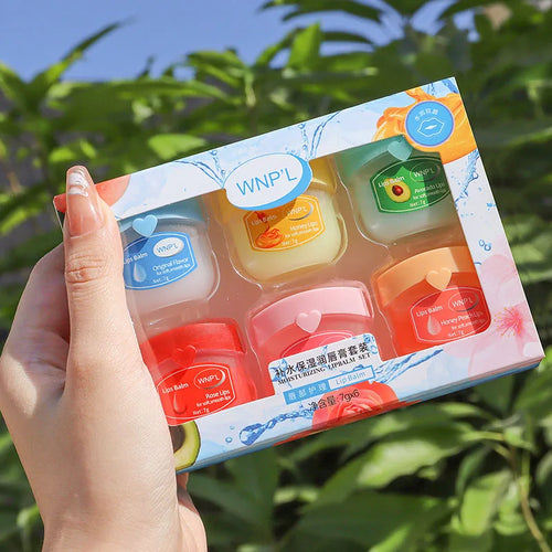 4/6/8pc Plant-Based Moisturizing Lip Balm Set