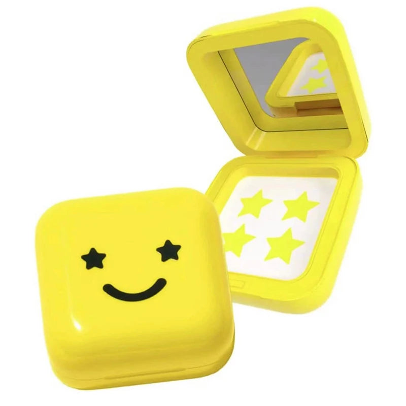 Yellow Star Acne Patches with Mirror Storage Box